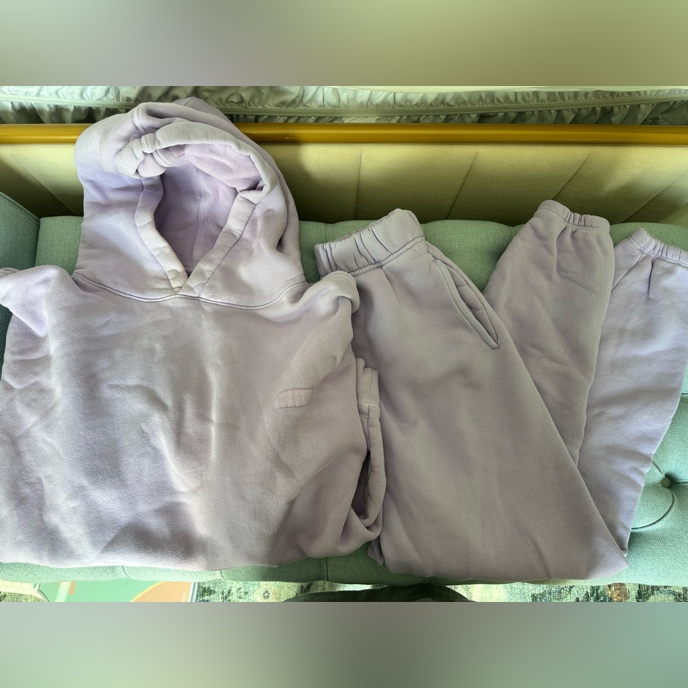 Set Active Lavender Hoodie and Sweatpants Set